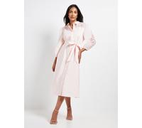 WALLIS Petite Occasion Cotton Cutwork Detail Shirt Dress 14
