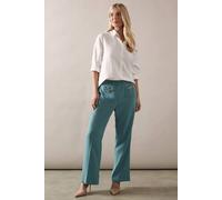 Wallis Petite Patch Pocket Wide Trousers In Aqua aqua
