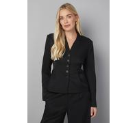 Wallis Petite Pleat Detail Blazer In Black black 8