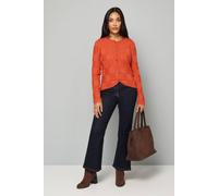 Wallis Petite Rust Stitch Detail Cardigan rust L
