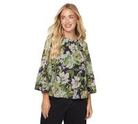 Wallis Petite Sage Floral Overlayer Top, 10, Sage