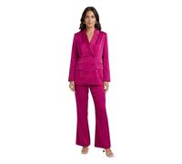 Wallis Women's Petite Satin Double Breasted Blazer Coord in Pink | Size: 14 Wallis Pink 14