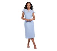 Wallis Women's Petite Scuba Lace Sleeve Pencil Dress in Blue | Size: 12 Wallis Blue 12