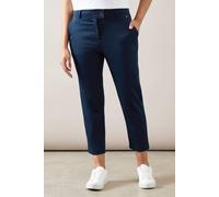 Wallis Petite Stretch Capri Trousers In Navy navy 20
