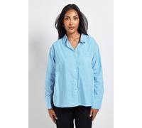Wallis Women's Petite Stripe Pocket Side Tape Shirt in Blue | Size: 10 Wallis Blue 10
