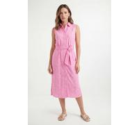 Wallis Women's Petite Summer Broderie Midi Dress in Pink | Size: 16 Wallis Pink 16