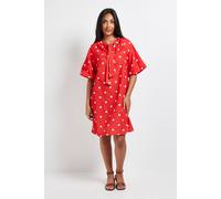 Wallis Petite Summer Polka Dot Shift Dress In Red red