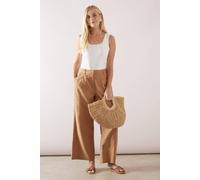 Wallis Petite Wide Leg Trouser In Camel camel 20