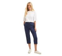 Wallis Women's Petite Stretch Capri Trousers in Navy | Size: 16 Wallis Navy 16
