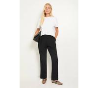 Wallis Petite Woven Tapered Leg Trouser In Black black