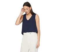 Wallis Plain V Neck Cami Top, 12, Navy