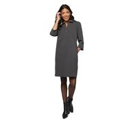 Wallis Ponte Jersey Collared Shift Dress, 18, Grey Marl