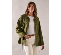 Wallis Premium Drawstring Trench Coat In Khaki khaki 12
