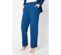 Wallis Premium Wide Leg Trouser With Trim Detail In Teal teal 8