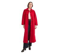 Principles Women's Button Detail Collared Maxi Coat in Red | Size: 12 Principles Red 12