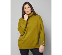 WALLIS Roll Neck Button Cuff Jumper L