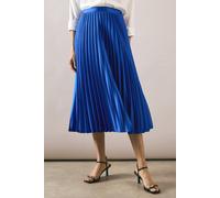 Wallis Satin Pleated Skirt In Cobalt cobalt 12
