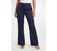 Wallis Satin Wide Leg Trouser Coord In Navy navy