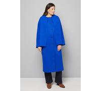 Wallis Scarf Car Coat In Cobalt cobalt