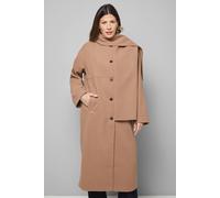 Wallis Women's Scarf Car Coat in Mink | Size: 16 Wallis Mink 16