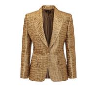 Wallis Single-Breasted Jacket- female- Tom Ford- Blazers- Yellow- S- Jackets S