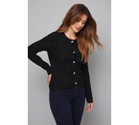 Wallis Stitch Detail Cardigan In Black black XL