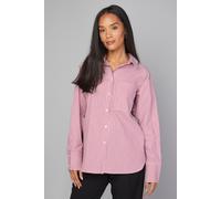Wallis Stripe Pocket Side Tape Shirt In Red red