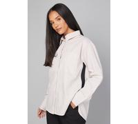 Wallis Stripe Pocket Side Tape Shirt In Stone stone