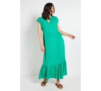 Wallis Summer Cheesecloth Maxi Dress In Green green