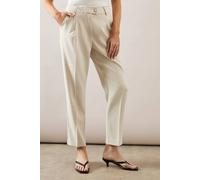 Wallis Tailored Button Tapered Trouser In Ivory ivory 20