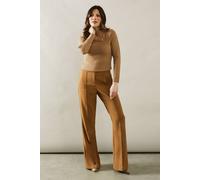 Wallis Tall High Waist Flare Trousers In Camel camel 18