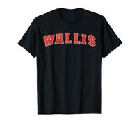 Wallis Texas TX College Style Red Text Wallis Value Graphic T-Shirt