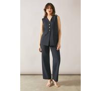 Wallis Three Button Waistcoat In Navy navy 12