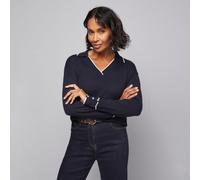 Wallis Tipped Collar Jumper BERRY MEDIUM