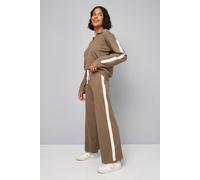 Wallis Tipped Side Stripe Knitted Trouser In Mocha mocha 14