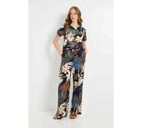 Wallis Tropical Jersey Drawstring Trouser In Black black
