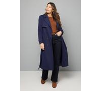 Wallis Twill Trench Coat In Navy navy 18