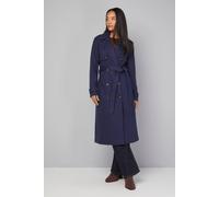 Wallis Twill Trench Coat In Navy navy 18