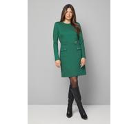 Wallis Viscose Ponte Belted Midi Dress In Green green 20