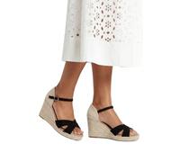 Wallis Wide Fit Sian Cross Strap High Espadrille Wedge Sandals