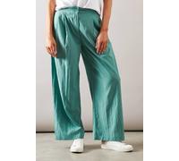 Wallis Women's Wide Leg Pleat Detail Trouser in Sage | Size: 14 Wallis Sage 14