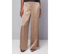 Wallis Wide Leg Side Seam Detail Trouser In Bronze bronze 10