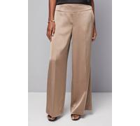 Wallis Wide Leg Side Seam Detail Trouser In Forest forest 18