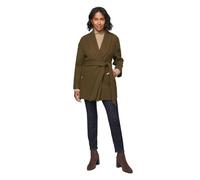 Wallis Women's Belted Shawl Collar Coat in Olive | Size: 12 Wallis Olive 12