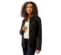 Wallis Women’s Black Faux Leather Stitch Detail Jacket