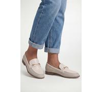 Wallis Bella Faux Leather and Textile Snaffle Detail Loafers, 5, Beige
