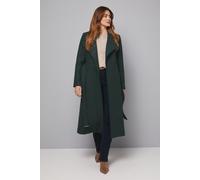 Wallis Women's Belted Maxi Coat in Green | Size: 18 Wallis Green 18