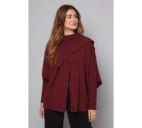 Wallis Women's Berry Detail Knitted Cape | Size: Small Wallis Berry S
