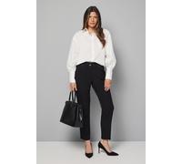 Wallis Women's Black Smart Tapered Leg Trousers | Size: 20 Wallis Black 20