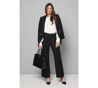 Wallis Women's Black Smart Wide Leg Trousers | Size: 14 Wallis Black 14